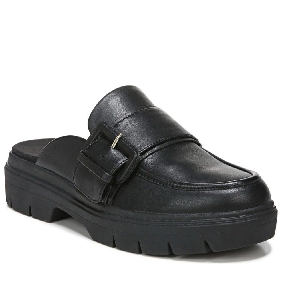 DR. SCHOLL'S Classy Womens Leather Slip On Mules